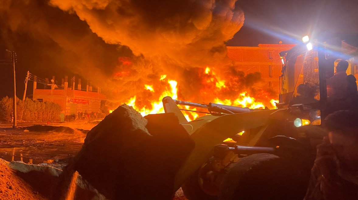 صورة من الحريق 