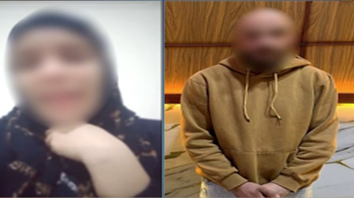 المتهم وزوجته المعتدى عليها 