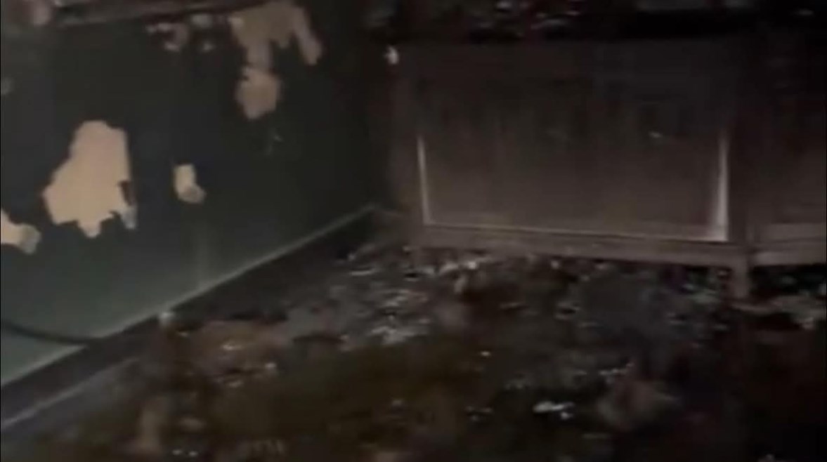 جانب من الحريق 