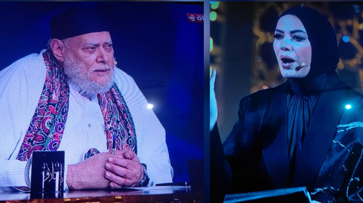 الإعلامية آية عبد الرحمن وفضيلة الشيخ علي جمعة 