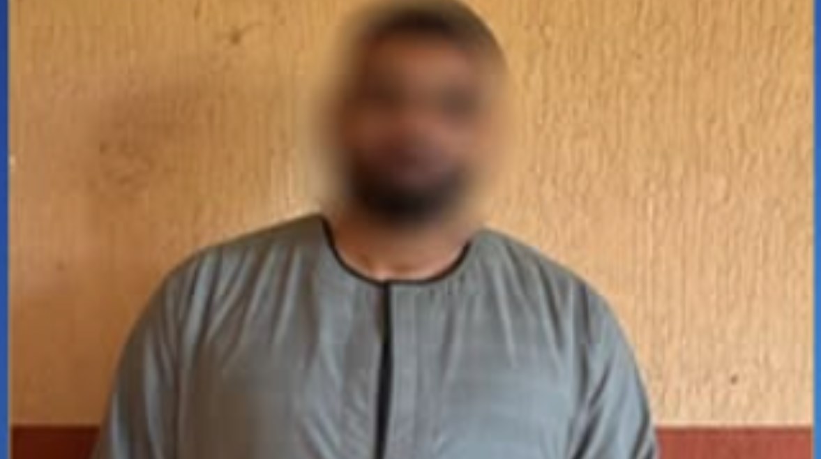 المتهم بعد ضبطه