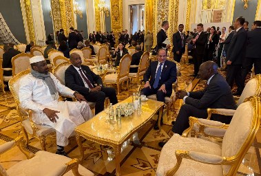 السيسي يلتقي قادة السودان وكينيا ومالي