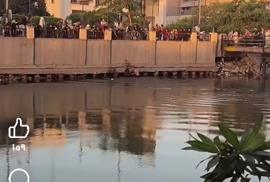 إنقاذ فتاة من الغرق بالزقازيق 