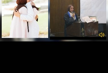 الباحثة ميادة رمضان وشقيقتها