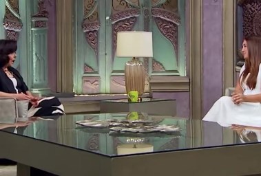 الفنانة كندة علوش مع صاحبة السعادة 