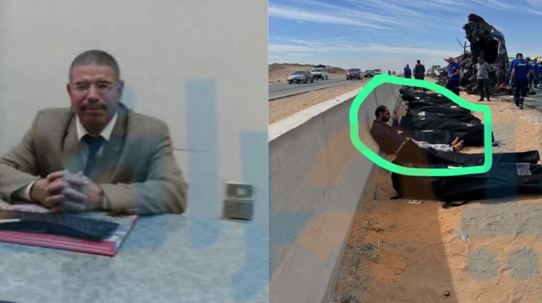 احد ضحايا حادث اسيوط ونجله المصاب