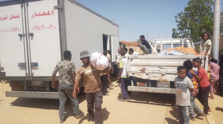 جانب من قافلة وزارة الزراعة باسوان 