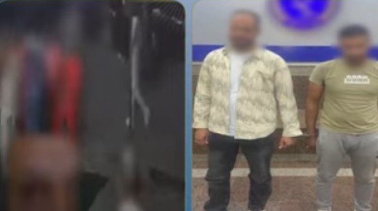 المتهمان وجانب من الواقعة 