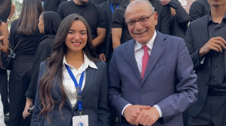 نورين السيد، طالبة كلية القانون بالجامعة الألمانية في القاهرة