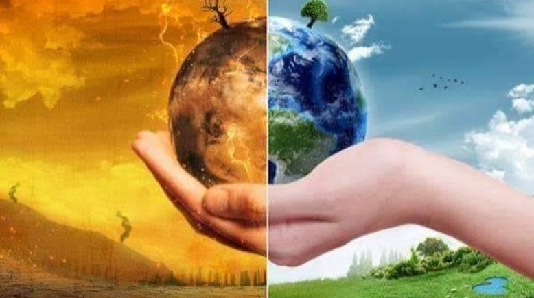 موضوع تعبير عن التغيرات المناخية بالعناصر