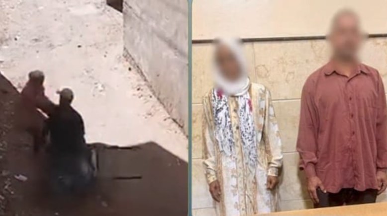 المتهمين وجانب من الواقعة 