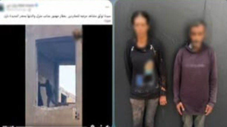 المتهمين وجانب من الواقعة 