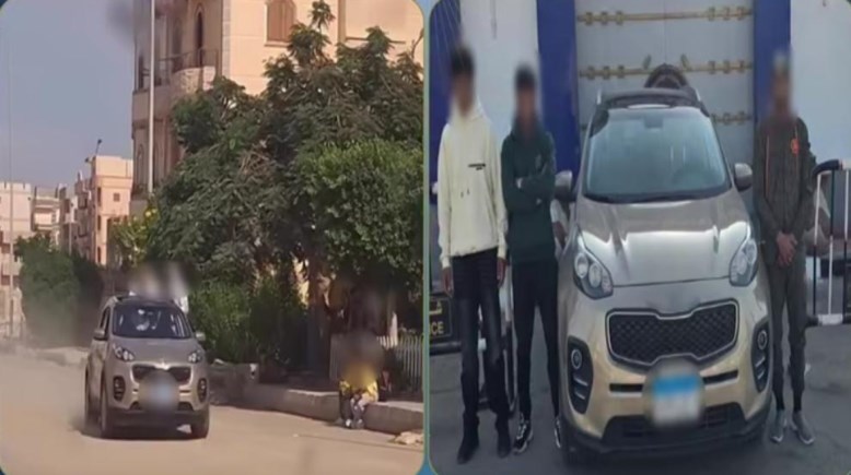 المتهمون وجانب من الواقعة 