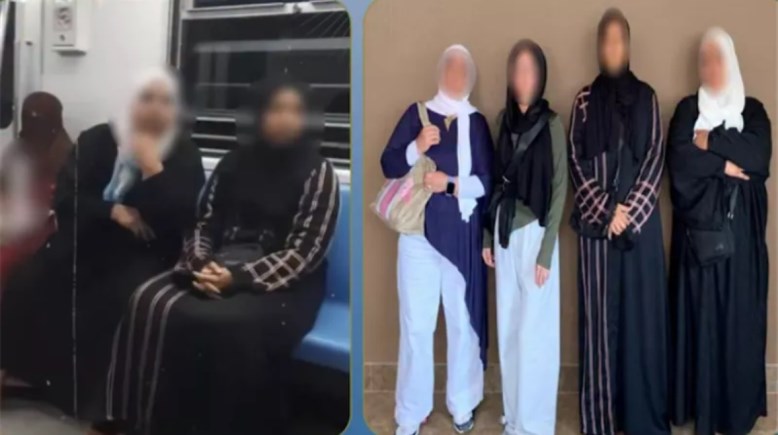 المتهمات وجانب من الواقعة 
