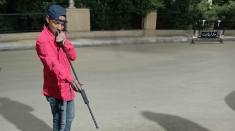 لحظة ظبط الكلب الضال
