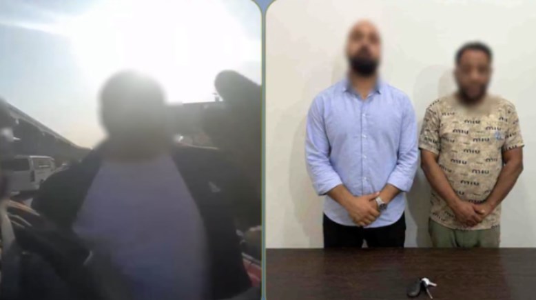 المتهمان وجانب من الواقعة