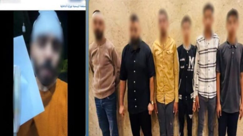 المتهمين بعد ضبطهما والمنشور 