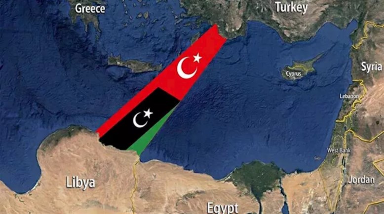 اتفاق ترسيم الحدود البحرية بين تركيا وليبيا