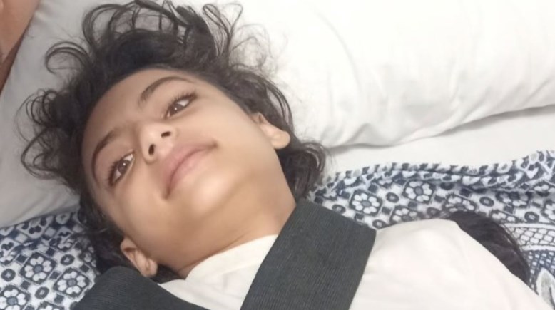 لاعبة الجودو شذى المصابة بحادث الشيخ فضل بالمنيا