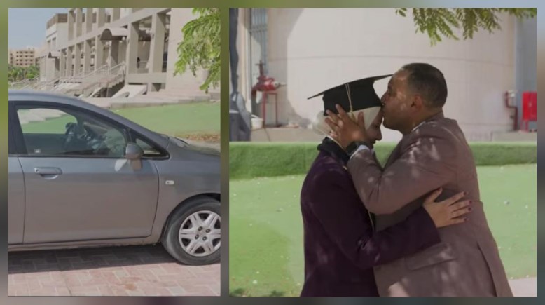 زوج يهدي زوجته سيارة 