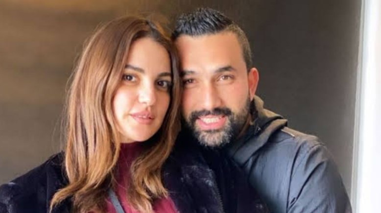 الفنانة درة وزوجها 