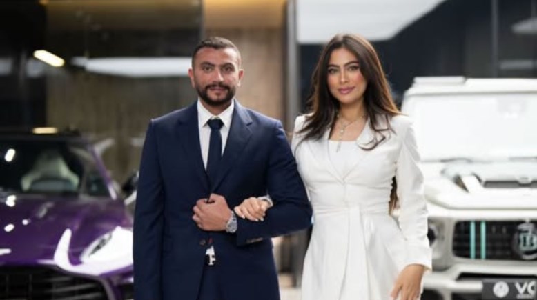 هاجر أحمد وزوجها أحمد الحداد 