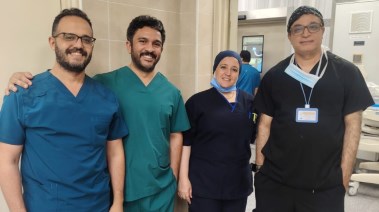 فريق الجراحة بمستشفي احمد ماهر