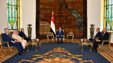 الرئيس عبدالفتاح السيسي مع دول المجموعة الرباعية