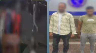 المتهمان وجانب من الواقعة 