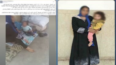 المتهمة وابنتها الرضيعة