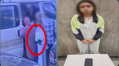 المتهمة وجانب من الواقعة 