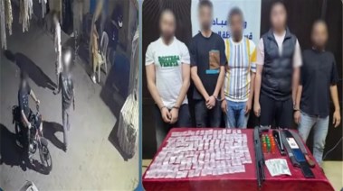 المتهمين وجانب من الواقعة 