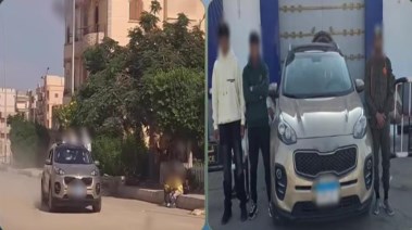 المتهمون وجانب من الواقعة 