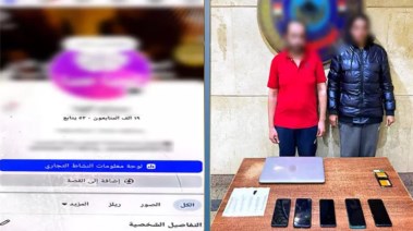 المتهمان وجانب من الواقعة 