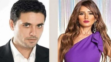الفنانة زينة والفنان أحمد عز