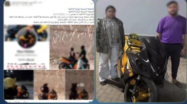 المتهمان وجانب من الواقعة 