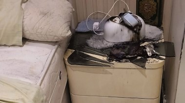 لقطة انفجار الجهاز