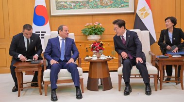  الرئيس عبدالفتاح السيسي والرئيس لي جاي ميونغ