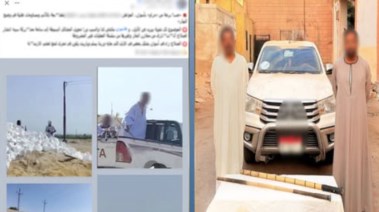 المتهمين وجانب من الواقعة 