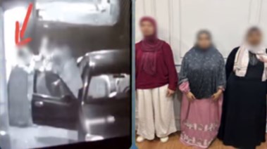 المتهمات وجانب من الواقعة 