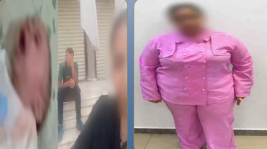 المتهمة وجانب من الواقعة 