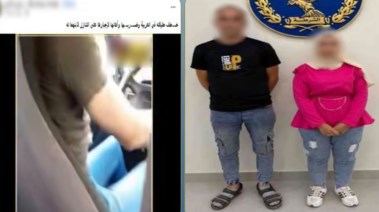 المتهمان وجانب من الواقعة 