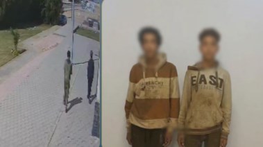 المتهمان وجانب من الواقعة