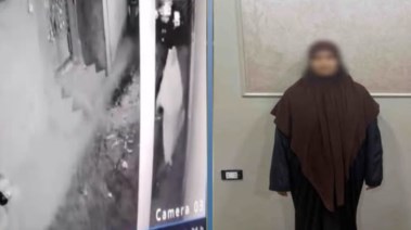 المتهمة وجانب من الواقعة