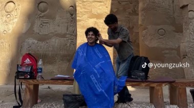 حلاقة زوكش في معبد الأقصر