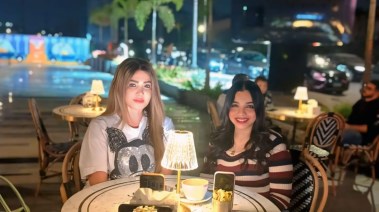 الفنانة لقاء سويدان والزميلة هايدي محمد 