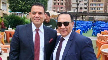 صورة المهندس عبد المنعم حسانين رفقة اللواء حسام عبد الواحد