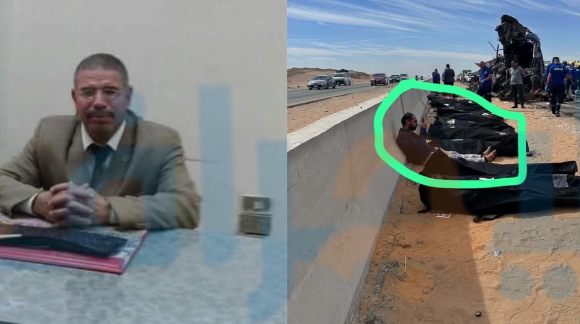احد ضحايا حادث اسيوط ونجله المصاب