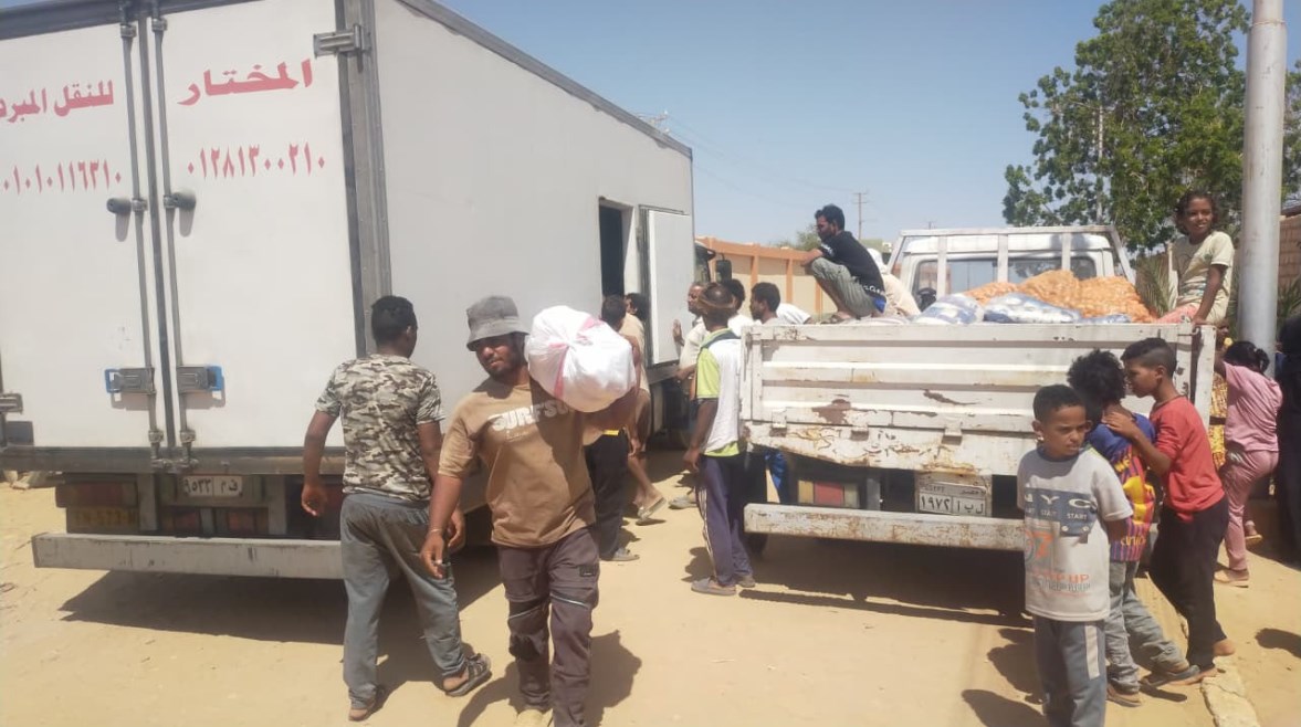 جانب من قافلة وزارة الزراعة باسوان 