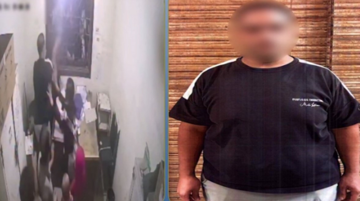 المتهم وجانب من الواقعة 